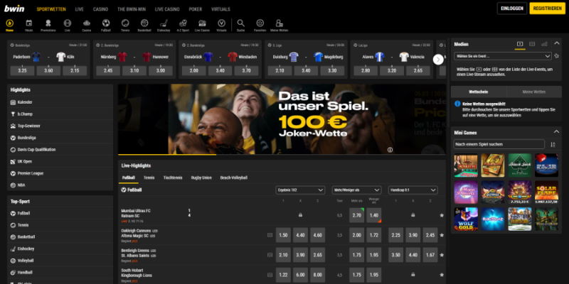 Bwin Startseite