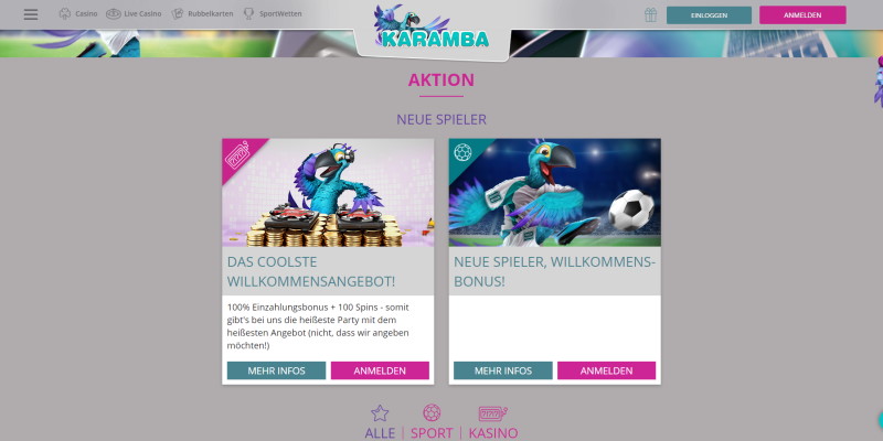 Karamba Aktionen